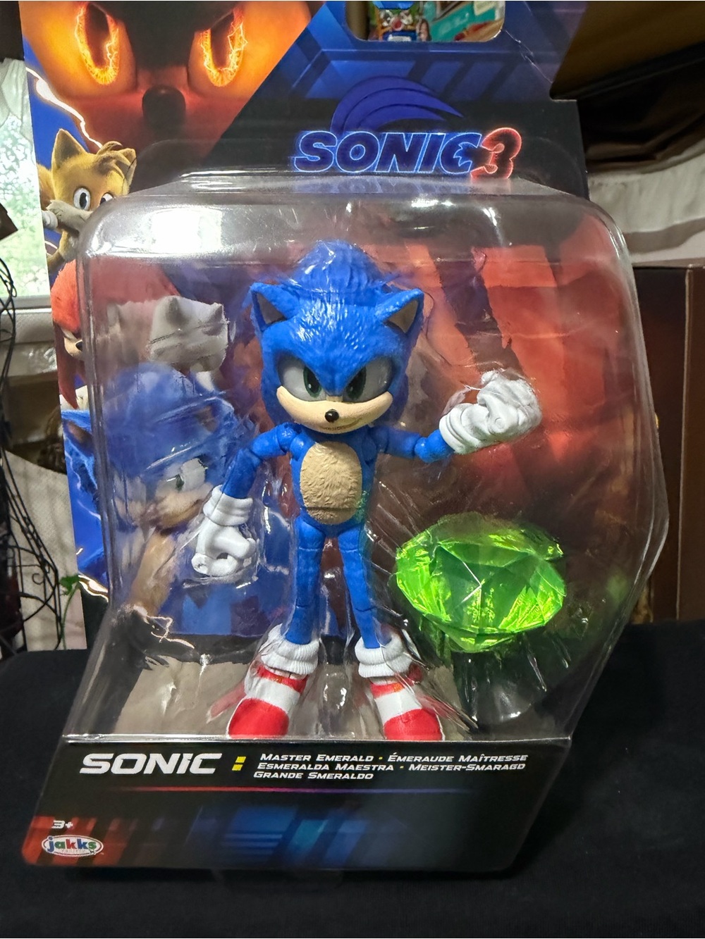 Sonic 3 Action Figure with Green Emerald